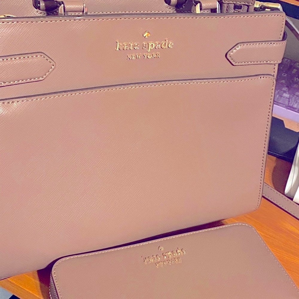 ✨BUNDLE: ✨kate spade mauve Satchel and matching continental wallet